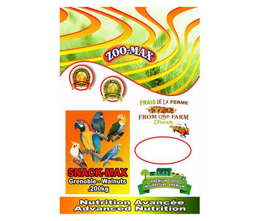 Zoomax Snack-max Oiseaux Noix De Grenobles Sans écales 200gr