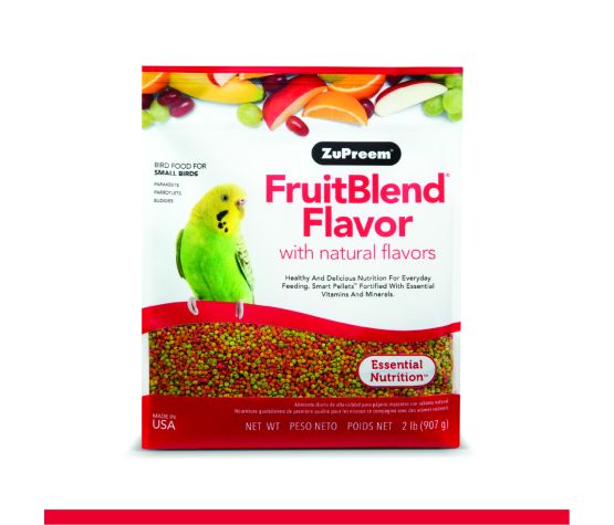 Zupreem "fruitblend" Nourriture Pour Perruche, Petit Perroquet & Petits Oiseaux 2lbs