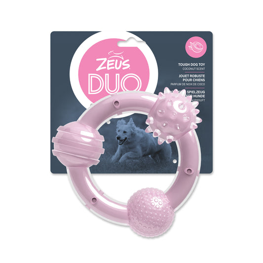 Zeus Anneau Duo parfum de noix de coco, rose, diamètre 15 cm (6 po)