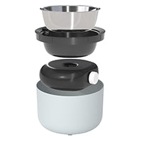 Bol lesté Zeus Oasis pour nourriture pour chiens, gris pâle