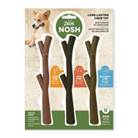 Jouet à mâchonner NOSH Zeus en forme de bâtonnet, 20 cm (7,8 po), paquet de 3