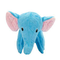 Jouet Safari Zeus pour chiens, éléphant bleu, 16,5 cm (6,5 po)