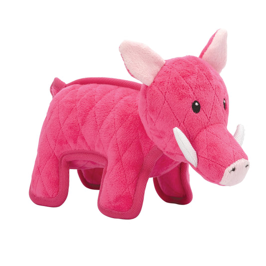 Jouet Safari Zeus pour chiens, phacochère rose, 15 cm (6 po)
