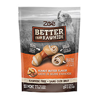 Os Better than Rawhide Zoë, mini, beurre d’arachide, 234 g (8,2 oz), paquet de 10