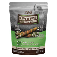 Torsades Better than Rawhide Zoë, menthe, 148 g (5,2 oz), paquet de 12