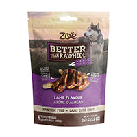 Gâteries Zoë Better Than Rawhide BBQ, arôme d’agneau, paquet de 4
