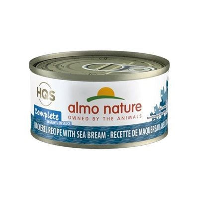 Almo Nature Hqs Complete Maquereau Et Daurade 70Gr