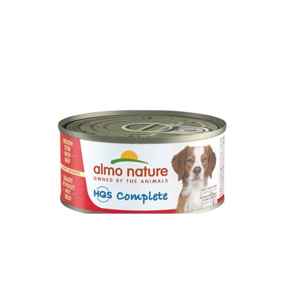 Almo Nature Hqs Complete Chien Ragout De Poulet Avec Boeuf E