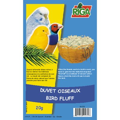 Riga Duvet Pour Nids Oiseaux 20G