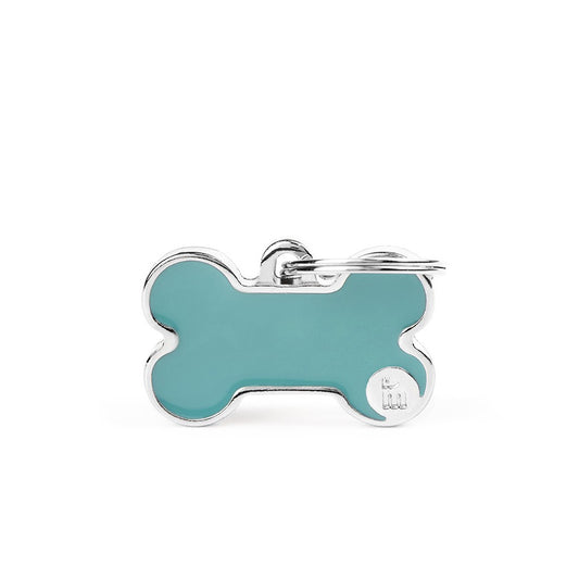 Medaille Basic Handmade Bone Bleu Clair Small
