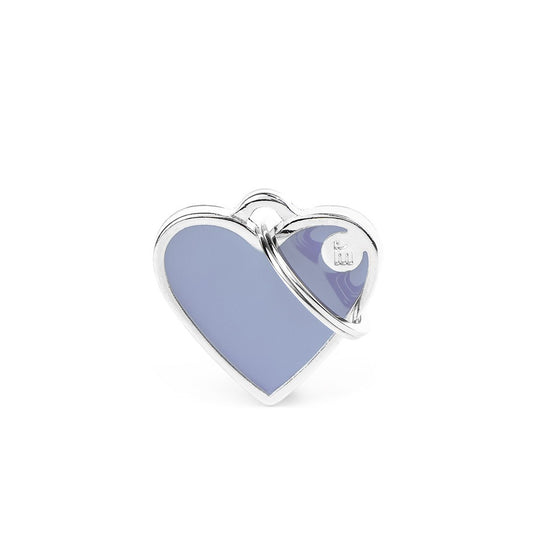 Médaille Basic handmade coeur lilac