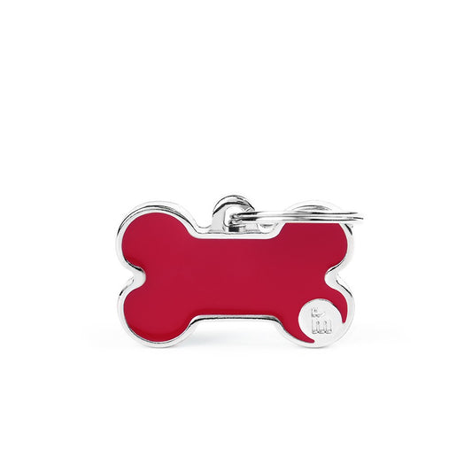 Medaille Basic Handmade Bone Rouge Small