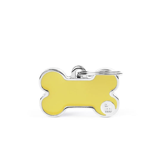Medaille Basic Handmade Bone Yellow Small