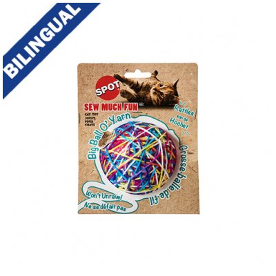 Spot® Sew Much Fun Yarn Ball 3.5" Cat Toy