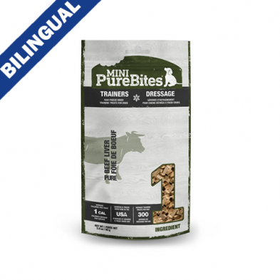 Mini-PureBites® Dressage Foie de Boeuf – Gâterie Séche À Froid Pour Chien
