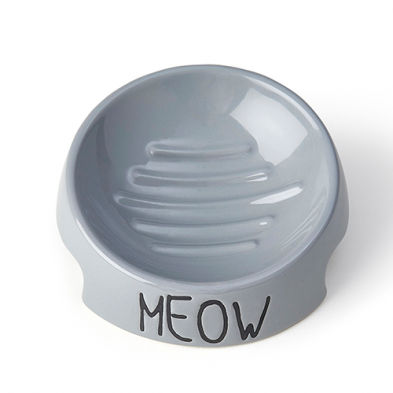 Petrageous Meow 5'' Inversé Bol Gris 6oz