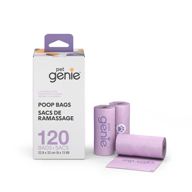 Sacs de Ramassage pour chiens Pet Genie®(8 Rouleaux)
