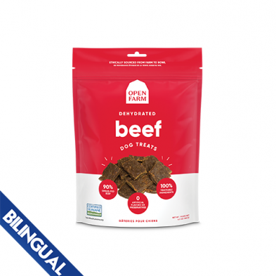 Open Farm® Gâteries au boeuf déshydraté 4,5 oz