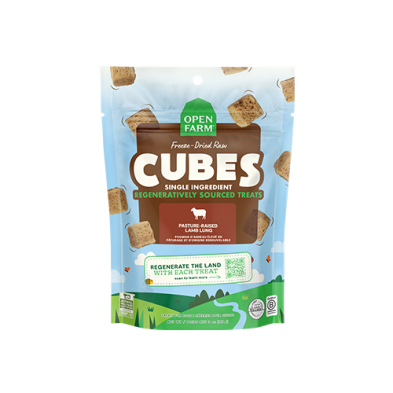 Open Farm® Gâterie à un seul ingrédient au poumon d’agneau cru lyophilisé, pour chien - 3oz
