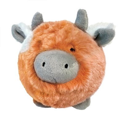 foufouBRANDS™ fouFIT™ Fuzzy Wuzzy MooMoo – Petit format 9 cm (3,5") – Jouet pour chien