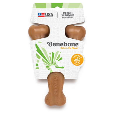 Benebone® Wishbone – Jouet à mâcher saveur poulet pour chien de taille moyenne