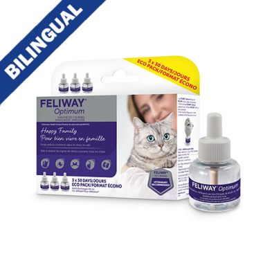 FELIWAY® Optimum Recharge 30 jours (paquet de 3)