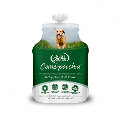 NutriSource® Come-pooch-a™ Bouillon d’os de dinde – Garniture pour chiens 12 oz