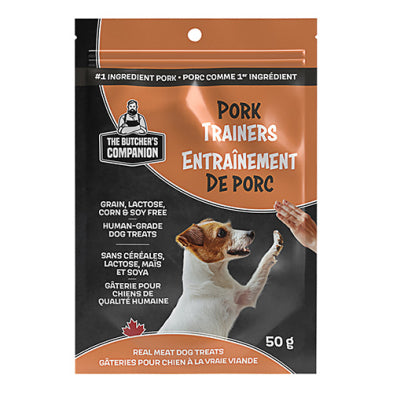 THE BUTCHER'S COMPANION Friandises pour chiens à la vraie viande de porc, 50 g