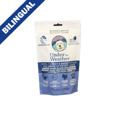 Under the Weather® Dinde, et Patate Douce, Régime sans irritants gastriques lyophilisé pour chiens 6-oz