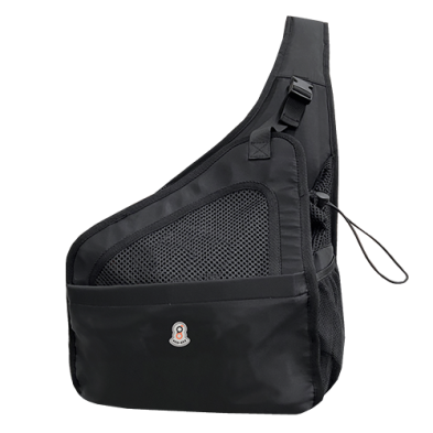 Goo-eez® Sac de transport pour animaux de compagnie à bandoulière de voyage, noir