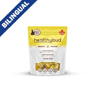 healthybud® Gâteries pour Chien Croustille de Bananes 150g