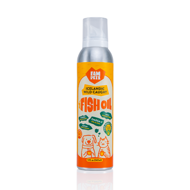 FAM PETS Huile de poisson sauvage islandaise, 5-oz
