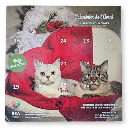 Calendrier de l'Avent pour Chat de la fondation BEA