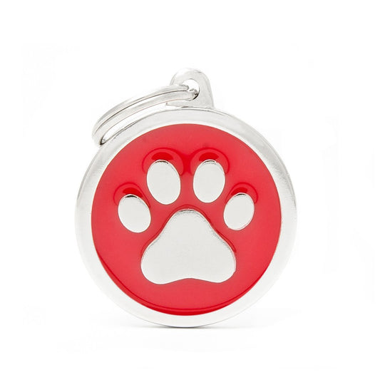 Medaille Classic Circle Paw Red