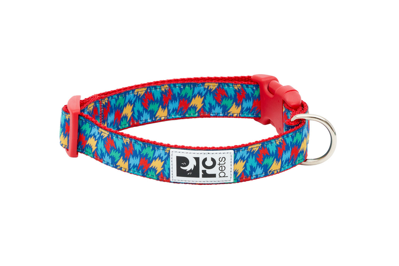 Rc Pets Collier à clip à motif Grand 1'' x 15''-25''