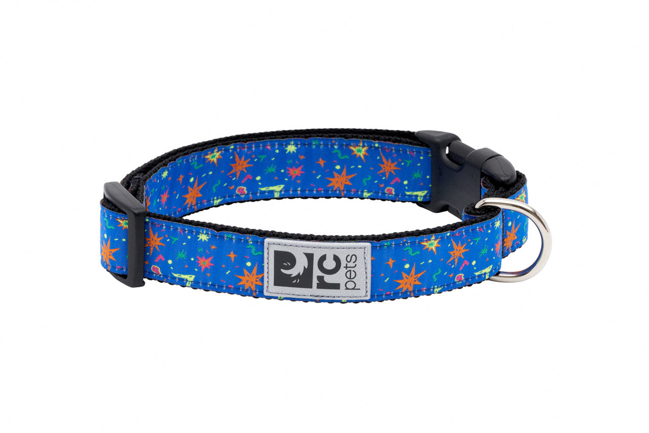 Rc Pets Collier à clip à motif Grand 1'' x 15''-25''