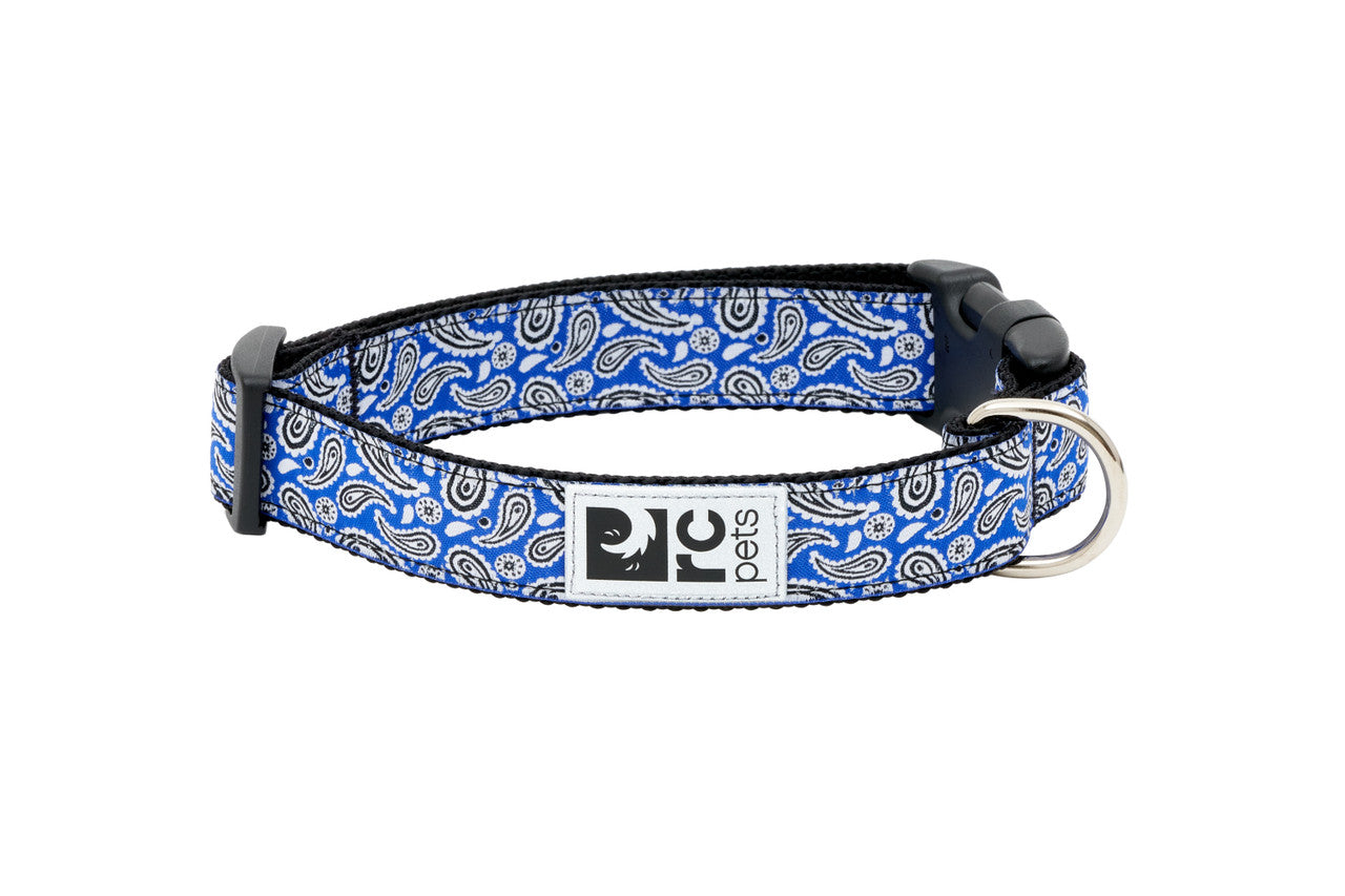 Rc Pets Collier à clip à motif Grand 1'' x 15''-25''