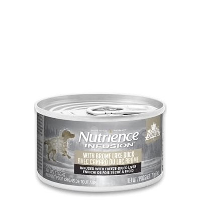 Nutrience conserve Infusion Chien Canard Lac Brome 170G