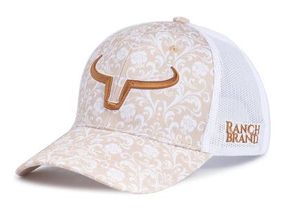 Ranch Brand Casquette Ponytail Femme, Mesh avec Logo