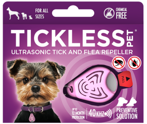 Tickless Pet Classic Médaillon Rose