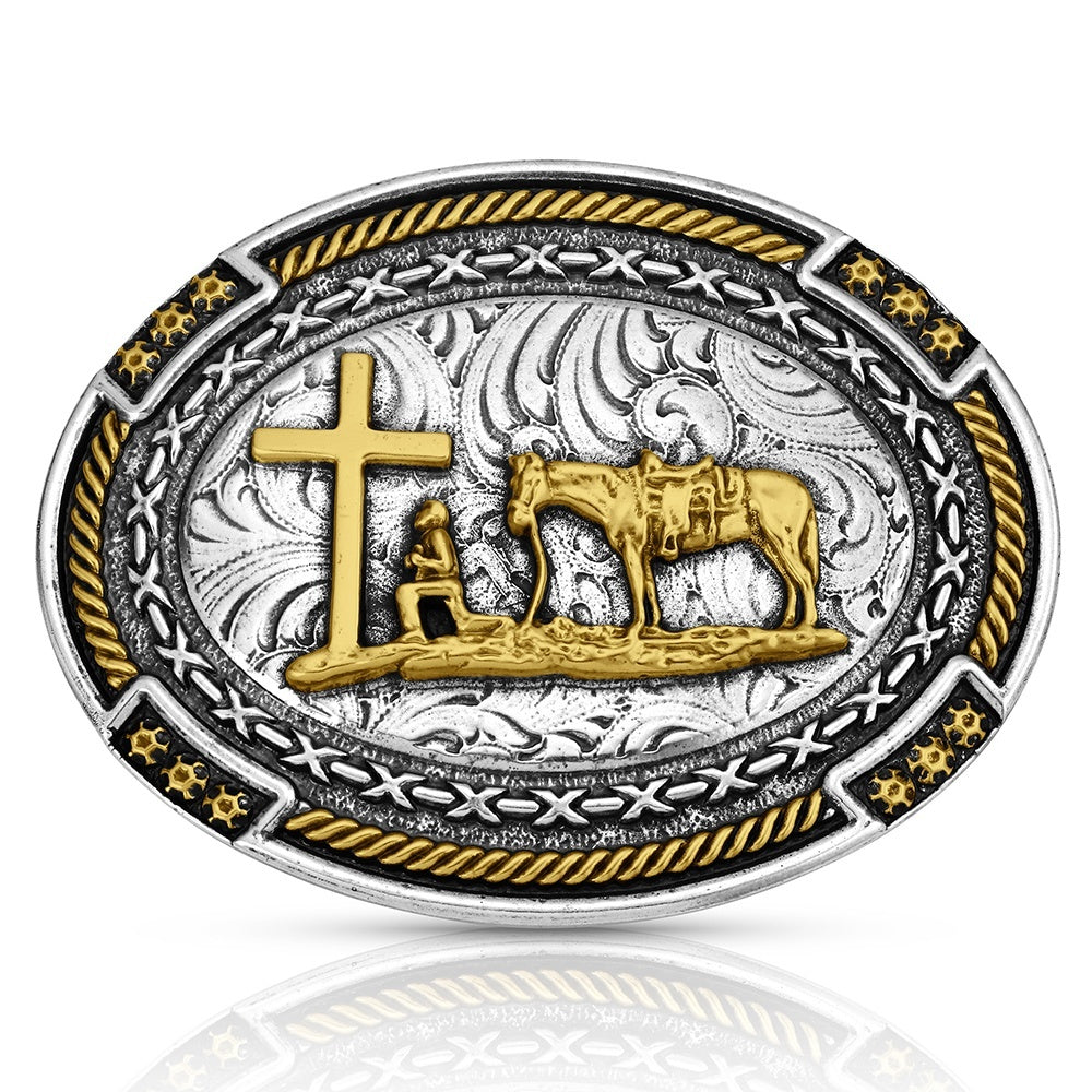 Montana Silversmiths Boucle de crédence de cowboy