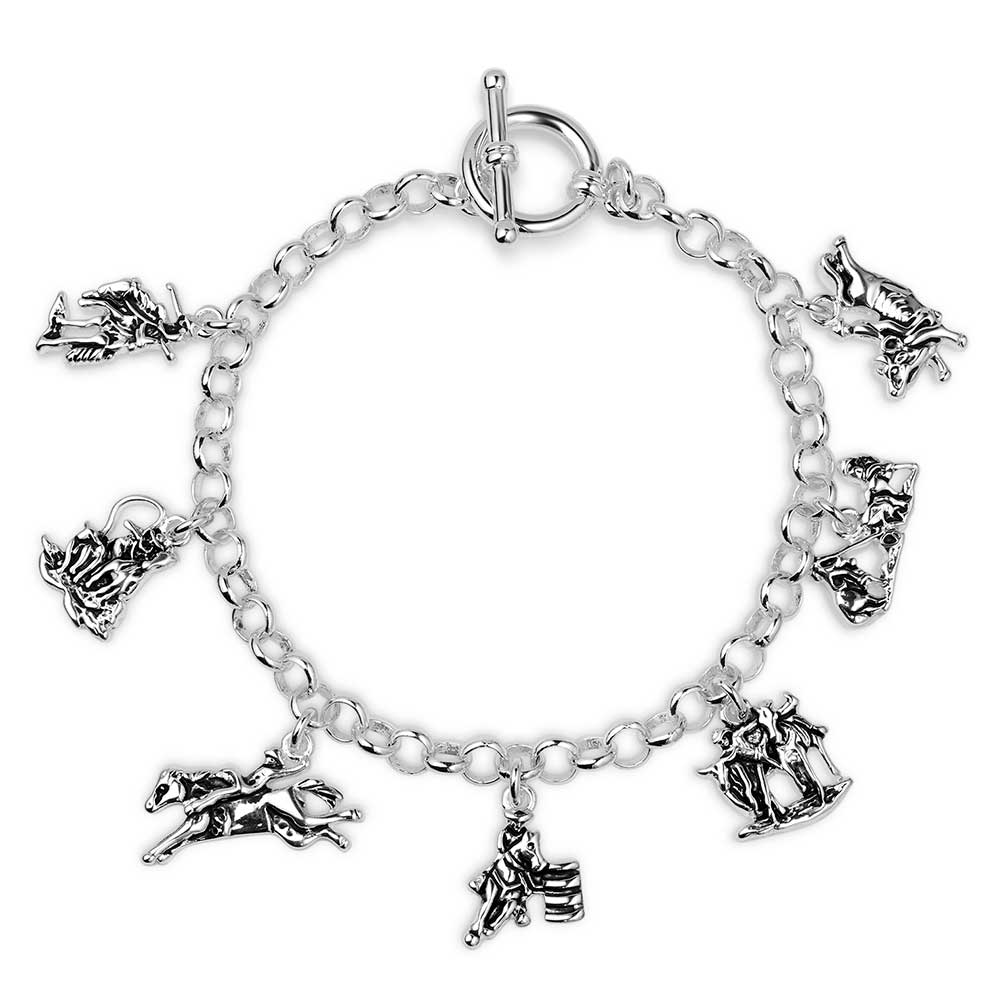 Montana Silversmiths - Bracelet de rodéo Charms of Champions