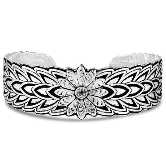 Montana Silversmiths Bracelet Broche en forme de Rowel en forme de fleurs