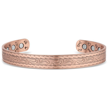 Montana Silversmiths Bracelet à manchette à rouleau occidental