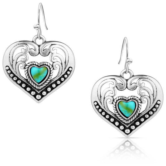 Montana Silversmiths Boucles d’oreilles Cœurs Féroces