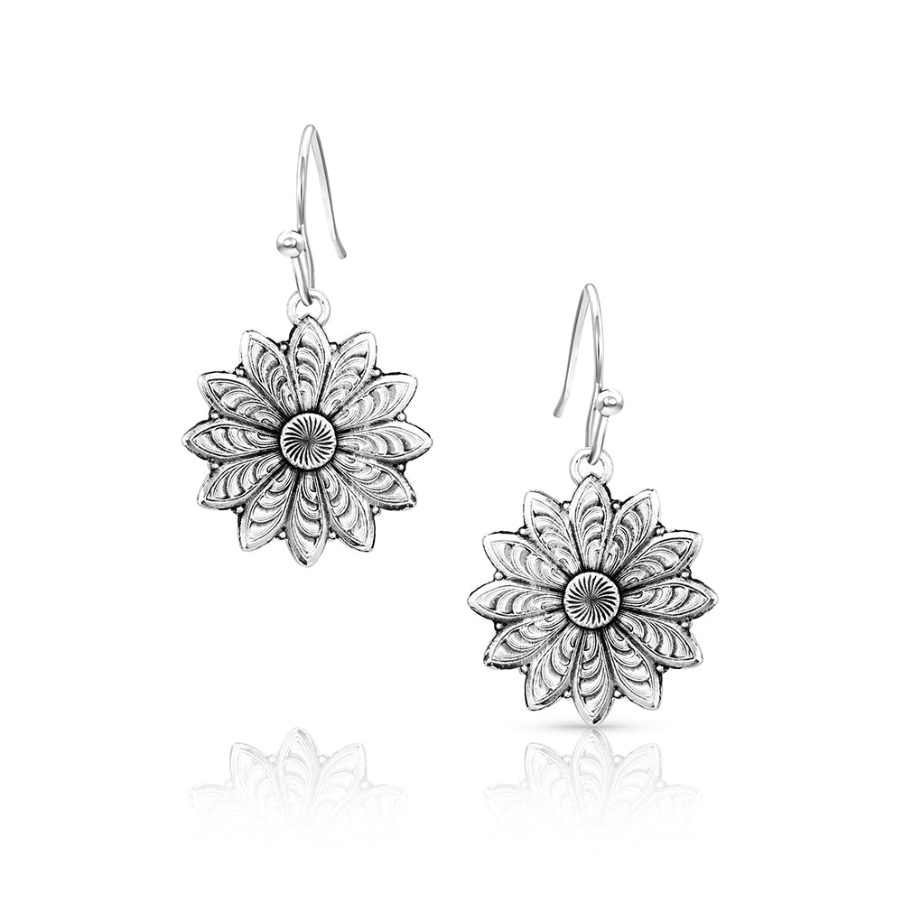 Montana Silversmiths Boucles d’oreilles en forme de fleurs en forme de rowel