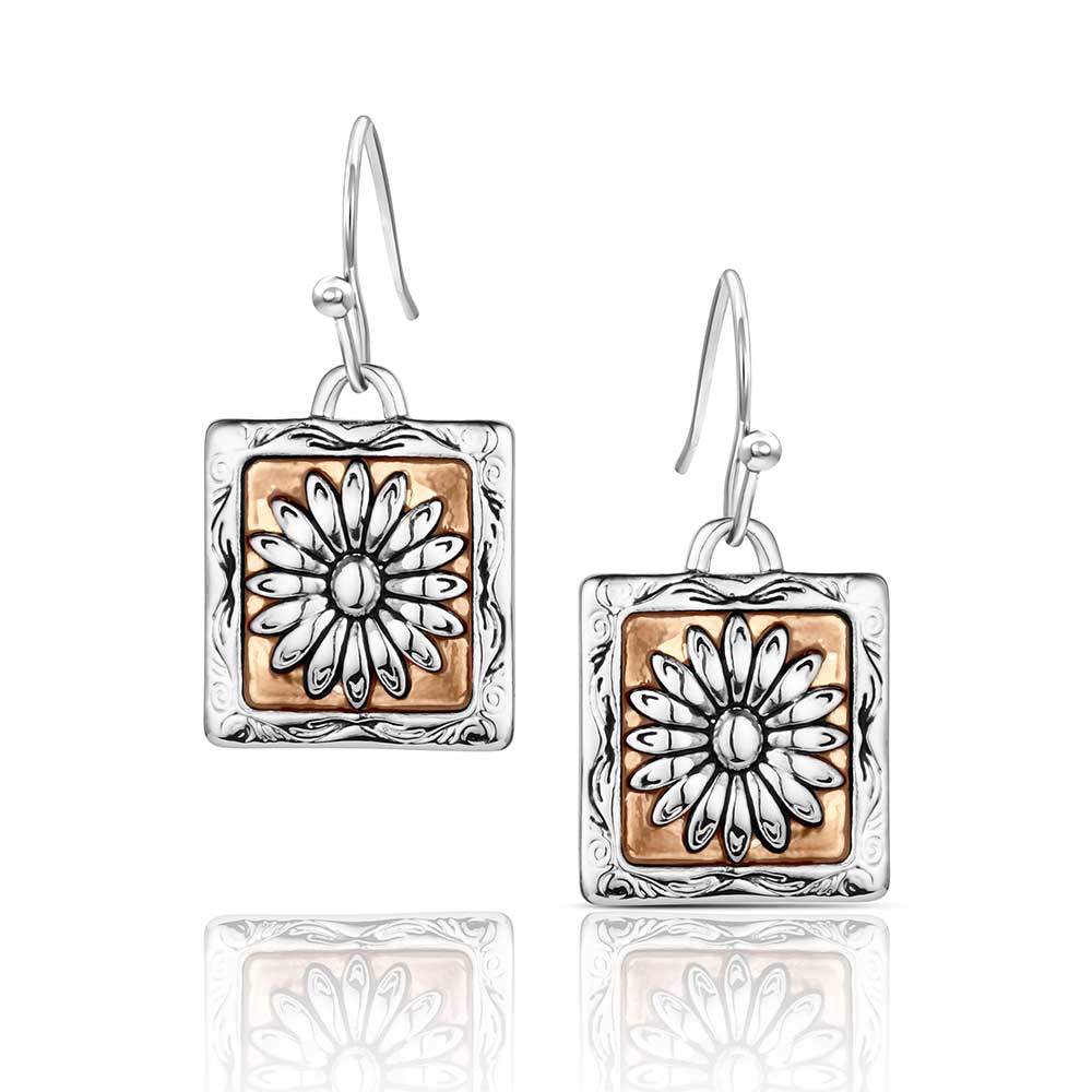 Montana Silversmiths Boucles d’oreilles florales Ranch House