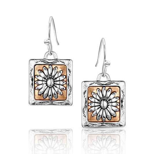 Montana Silversmiths Boucles d’oreilles florales Ranch House