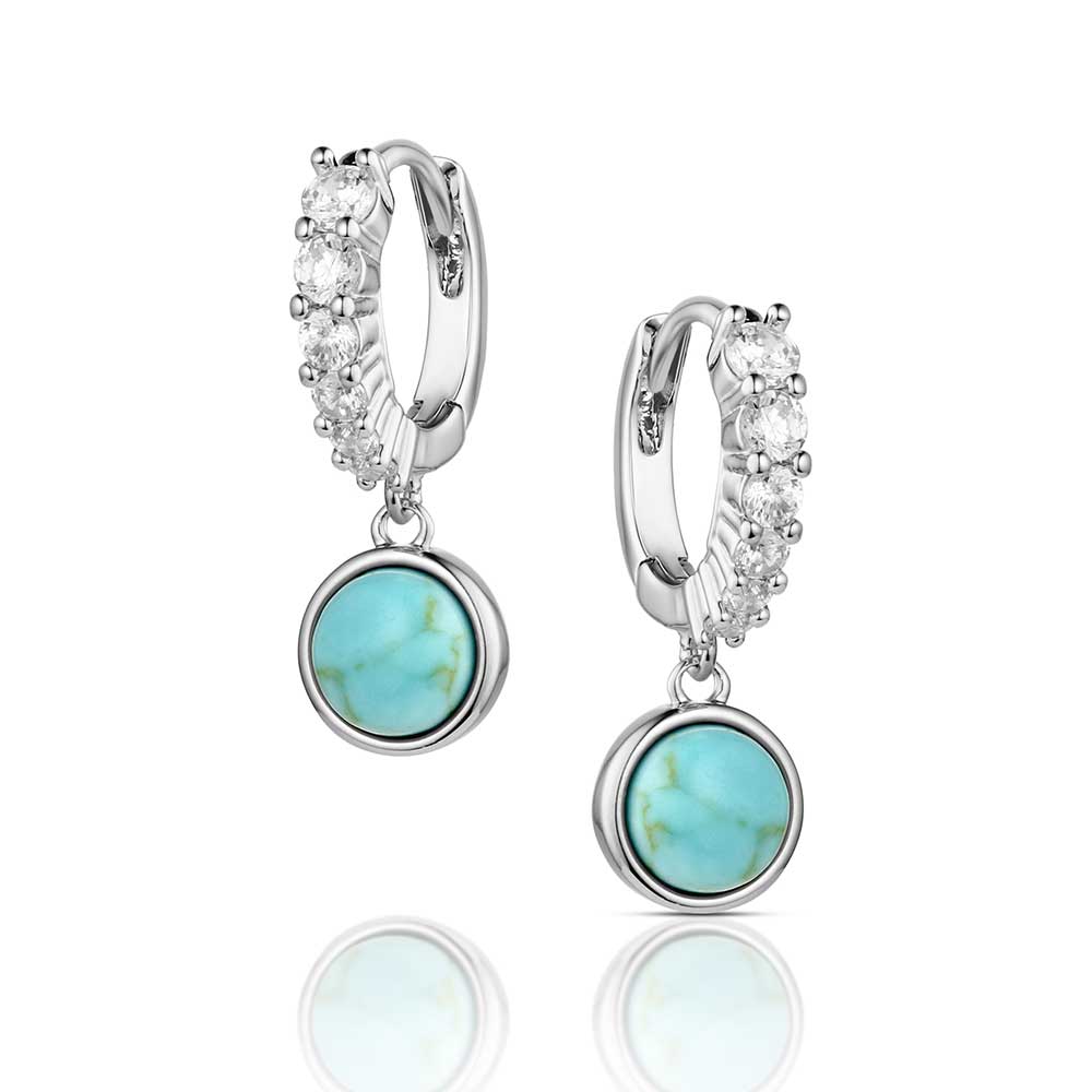 Montana Silversmiths Boucles d’oreilles turquoise Desert Moonlight
