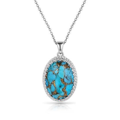 Montana Silversmiths Collier de la Sagesse de l’Ouest en turquoise